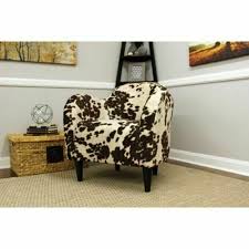 19 items found from ebay international sellers. Modern Faux Cowhide Accent Chair Animal Print Seat Office Living Room Furniture Ebay