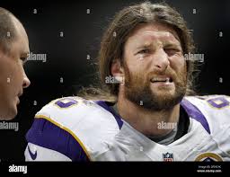 Minnesota Vikings defensive lineman Brian Robison (96) left the game with  an injury in the second quarter at the Edward Jones Dome