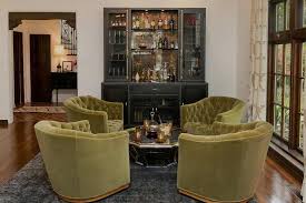 Shop big lots for a new lounge chair, armchair and. Hollywood Regency Green And Black Living Room With Industrial Metal Casement Bar Cabinet Hollywood Regency Living Room