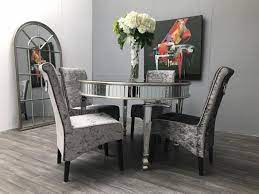 With our large selection of home goods, you're likely to find something that you'll love. Round Mirrored Dining Table Large Silver Interiors Invogue