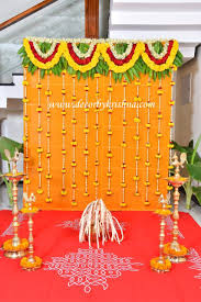 Wall pellikuthuru decoration at home. Seemantham Simple Baby Shower Decoration Ideas At Home Novocom Top