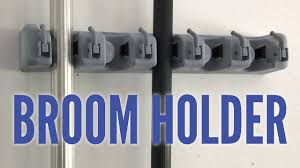 Stick command hooks to the sides of desks and use them to hang supplies. Wall Mounted 6 Hook 5 Slot Mop Broom Holder Tool Organizer By Best Broom Holder Review Youtube