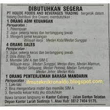 Check spelling or type a new query. Koran Analisa Medan Lowongan Kerja Belajar