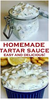 Quick And Easy Homemade Tartar Sauce Tastier Than Store Bought Made With Dill Pickles And Mayo Homemade Tartar Sauce Easy Homemade Tartar Sauce Sauce Recipes