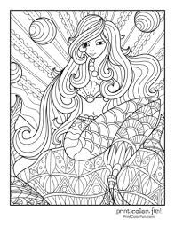 Free printable coloring pages and connect the dot pages for kids. 30 Mermaid Coloring Pages Free Fantasy Printables Print Color Fun