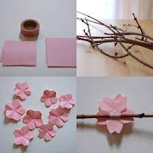 Cherry Blossom Project Flower Crafts Crafts Paper Flowers