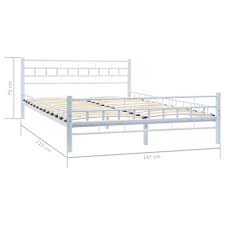 Experience luxurious comfort, whether calling it a night, catching a quick nap or just lounging about. 140x200cm Simple Modern Metal Bed Frame With Slatted Base Block Design White Metal Bed Adult Kids Bed Frame Bedroom Furniture V3 Aliexpress
