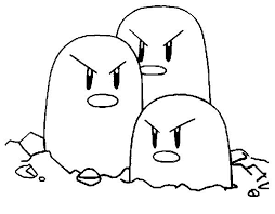 Dugtrio Coloring Pages Pokemon Coloring Skull Coloring Pages