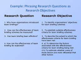 The objective of asking an exploratory question is to learn more about a topic without attributing bias or preconceived notions to it. Thesis Objective Research Question
