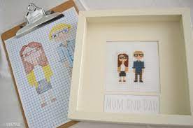 Cross stitch gifts for baby and nursery. A Personalized Mom And Dad Cross Stitch For A Baby Nursery Annie Franceschi Branding Partner Author And Speaker