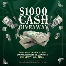 Total arv of all prizes $4,730. 2 400 Cash Giveaway Contest Customizable Design Templates Postermywall