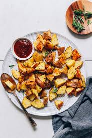 You can put the baking sheet on the rack below to catch any drippings. Perfect Roasted Potatoes Minimalist Baker Recipes
