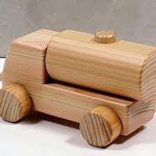 木のおもちゃ はたらく車 タンクローリー 木のおもちゃ おもちゃ ハンドメイド 通販