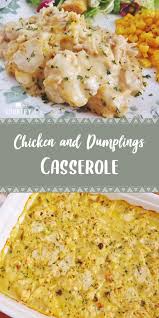 You won't miss the dairy one bit in this recipe! Chicken And Dumplings Casserole Yummy Chicken Recipes Chicken And Dumplings Chicken Crockpot Recipes