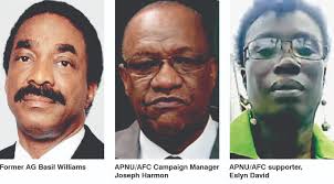Eslyn David, Joseph Harmon, Basil Williams to pay millions to Ali, Jagdeo