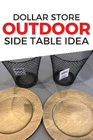 Diy Dollar Store Side Table Idea Easy Home Decor Diy Dollar Tree Decor Diy Dollar Store Crafts Dollar Store Diy