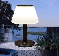 Solar Table Lamp Outdoor Indoor - 3 Lighting Modes, Eye ...