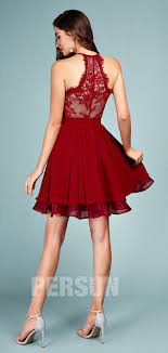 Yaminuit vous propose des robes courte de cocktail. Robe De Soiree Courte Rouge Bordeaux Halter A Dos Dentelle Persun Fr Robe Habillee Pour Mariage Robe De Soiree Bordeaux Robe De Soiree Courte