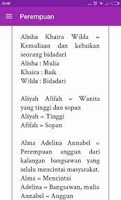 Sebab, nama yang berasal dari bahasa sansekerta memiliki makna yang sangat dalam dan penuh dengan pengharapan baik. Nama Bayi Modern A Z Lengkap Fur Android Apk Herunterladen