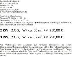 Wohnung gera kautionsfrei ab 197 €, winterzeit ist badezeit! Gemeinde Ganzlin Wohnen