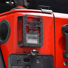 Paramount Automotive Black Stainless Steel Rear Tail Light Guard Fit 07 18 Jeep Wrangler Jk