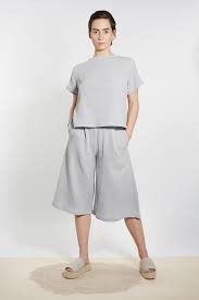 Wӓhlen sie styles und farben die zu ihnen passen. Luxaa Musselin Culotte Hosenrock Hellgrau Avocadostore