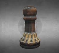 8 cm / 3,5 cm benteng : Pion 3d Models To Print Yeggi