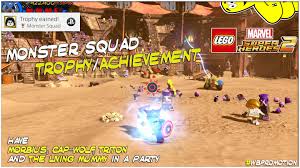 Lego marvel 2 shifts the focus to the guardians of the galaxy and other heroes who were absent from the first title. Lego Marvel Superheroes 2 Monster Squad Trophy Achievement Htg Happy Thumbs Gaming