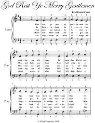 A Zgod Rest Ye Merry Gentlemen Easy Piano Sheet Music Spon Gentlemen Merry Piano Easy Ad Easy Piano Sheet Music Sheet Music Piano Sheet Music