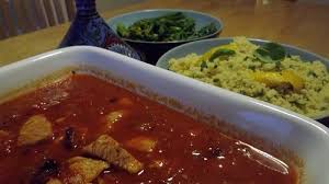 Moroccan turkey with cranberry couscous. Moroccan Style Turkey With Ras El Hanout And Lemon And Herb Couscous English Mum