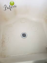 I've tried three or four different ones. How To Instantly Get Orange Rust Stains Off Your Shower Or Tub Floor