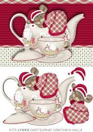 Not A Creature Was Stirring Not Even A Mouse Night Before Christmas Quick Card With Mouse Christmas Decoupage Card Toppers Christmas Cards