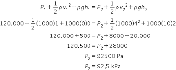Tekanan air pada pipa bagian atas (ii) adalah…. Roboguru Ruangguru