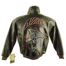 Avirex Cartoon Bomber Leather Jacket 21g005w Limited Edition Jackets Avirex Leather Bomber Jacket