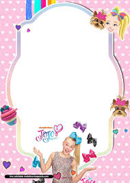 By the means there are many benefits of colorin pages: 13 Free Jojo Siwa Invitation Templates Free Printable Birthday Invitation Templates Bagvania