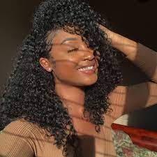 Medium Length Natural Curly Hairstyle For Black Women Curly Hair Styles Naturally Hair Styles Natural Hair Styles
