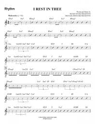 i rest in thee band chart pdf