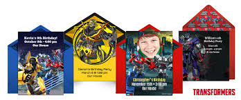 Free transformers invitations, food ideas, cakes, decorations, and more!. Free Transformers Invitations Transformers Online Invitations Punchbowl