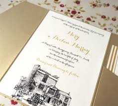 Venue Illustration Invitations Darver Castle Wedding Stationery From Appleberry Press Illustrated Invitations Wedding Stationery Unique Wedding Invitations
