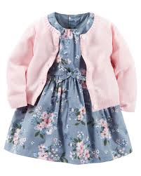 2 Piece Dress Cardigan Set Baby Girl Dress Girl Outfits Baby Girl Dresses