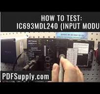 How-To Troubleshoot: IC693MDL240 Input Module (PLC Training/ GE Fanuc  Proficy Programming)