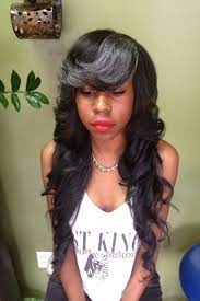 Pin By Tanya Shannon On Long Weave Track Hairstyles Long Weave Styles Hair Beauty
