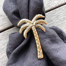 These are simple to make. Pineapple Traders Brass Palm Tree Napkin Ring Island Collective