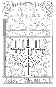 Coloring Page Coloring Postcard Coloring Postcard Coloring Page With Images Hanukkah Crafts Jewish Crafts Hanukkah Decorations