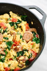 Breakfast Scramble Recipe With Italian Sausage Jessica Gavin Recipe Breakfast Scramble Recipe Healthy Breakfast Recipes Wholesome Food