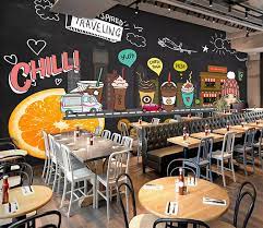 Customize Wall Mural Coffee Shop Interior Design Coffee Shops Interior Coffee Shop Decor