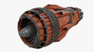 Jet Engine Scifi Plane Model Turbosquid 1483490 Jet Engine Model Planes Vehicle Parts