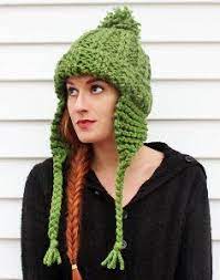 Thick N Quick Earflap Hat Knitted Hats Hat Knitting Patterns Crochet