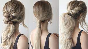 When you want your hair to pancake at the sides of your head and flow rather than hanging in a tapered ponytail, pull the hair down below the hair tie as much as you can so that all the lengths of your it helps to have super long, thick hair, too, but extensions can help you create the same look. How To Easy Ponytails Perfect Prom Hairstyles 2019 Youtube