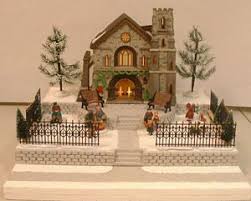 Jingle Lane Display Platform For Dept 56 Christmas Village And Lemax Ebay Avec Images Village De Noel Decoration Noel